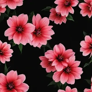 flower black background
