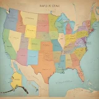 map of usa states