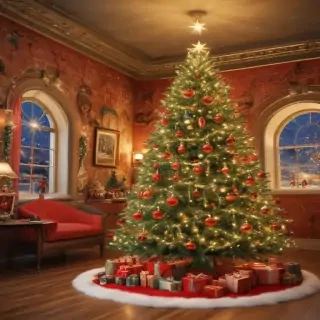 retro christmas image