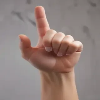 finger pointing png