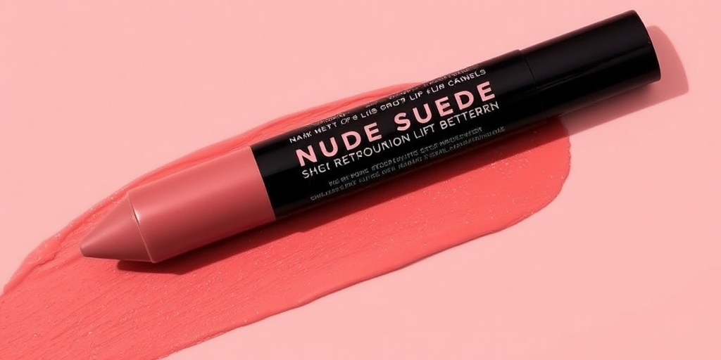 Chic "Nude Suede" lip crayon offers a versatile, your-lips-but-better shade in a convenient, twist-up format. This creamy formula glides on smoothly, delivering rich color payoff with a soft matte finish. The precise tip allows for easy application and touch-ups on the go, making it perfect for everyday wear.