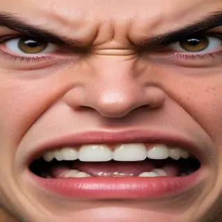angry face