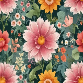 cartoon flowers transparent background