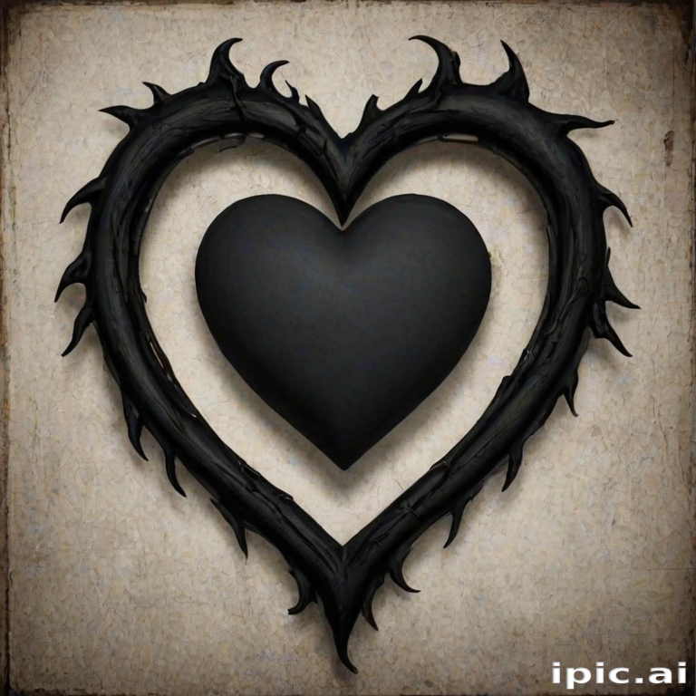 black heart pic