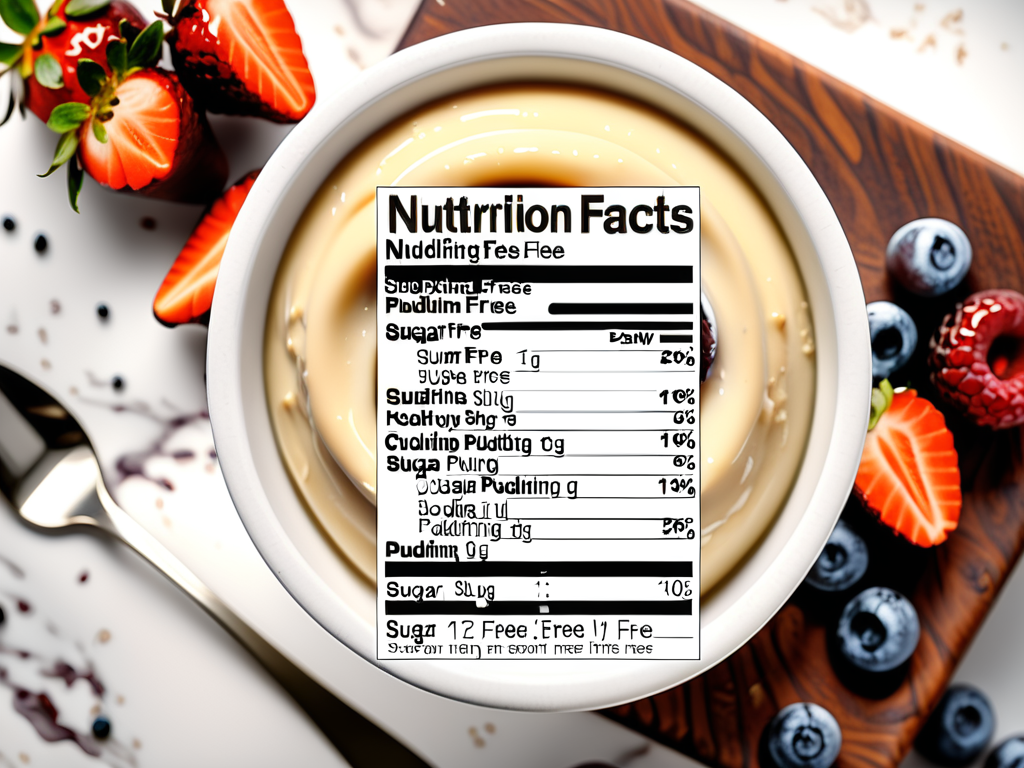 sugar free pudding nutrition facts