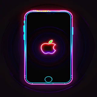 iphone neon wallpaper