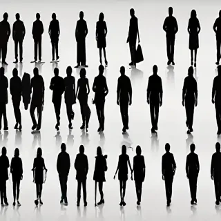 people silhouettes