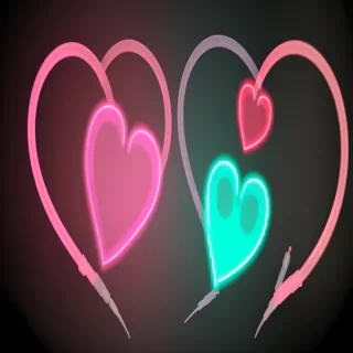 glow heart png