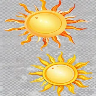 transparent background sun clipart