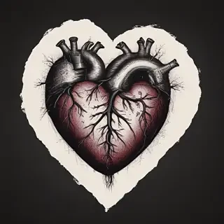 hand drawn heart