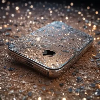 sparkly iphone background
