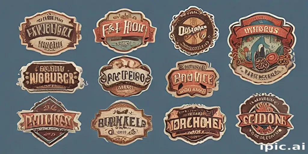 vintage stickers png