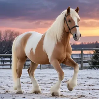 pictures of christmas horses