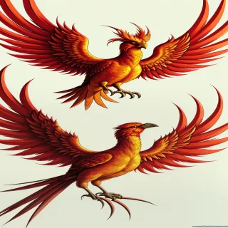 wallpaper phoenix bird