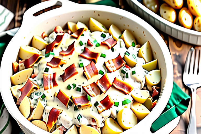 chicken bacon ranch casserole with potatoes