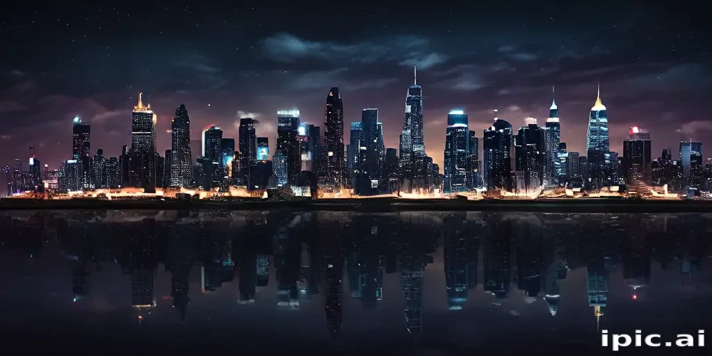city lights background