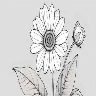 aesthetic flower line art