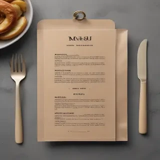 menu mock up