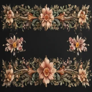 floral borders clipart