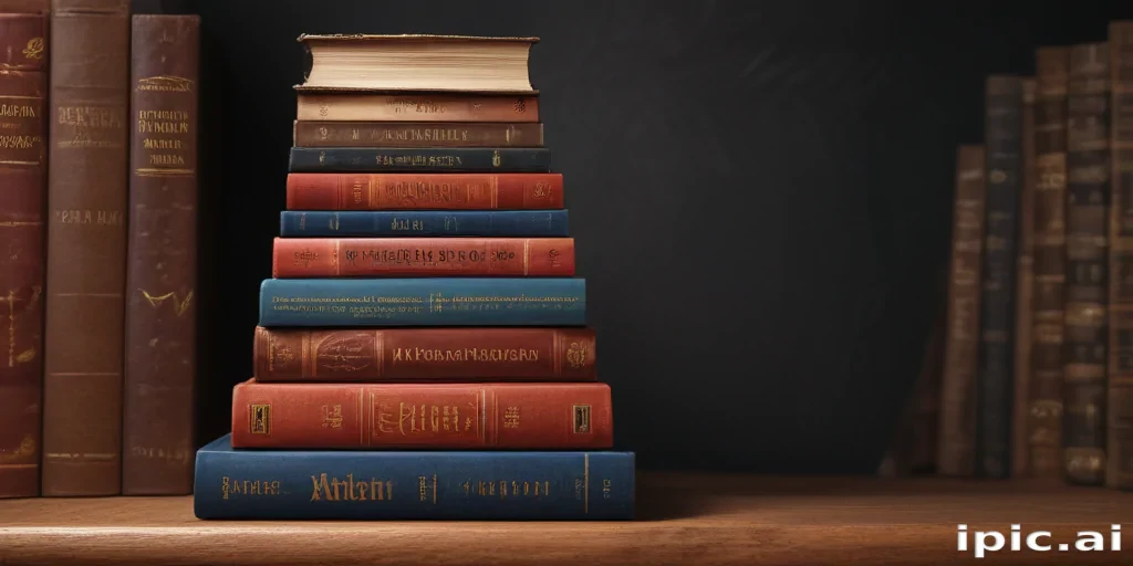 book stack png