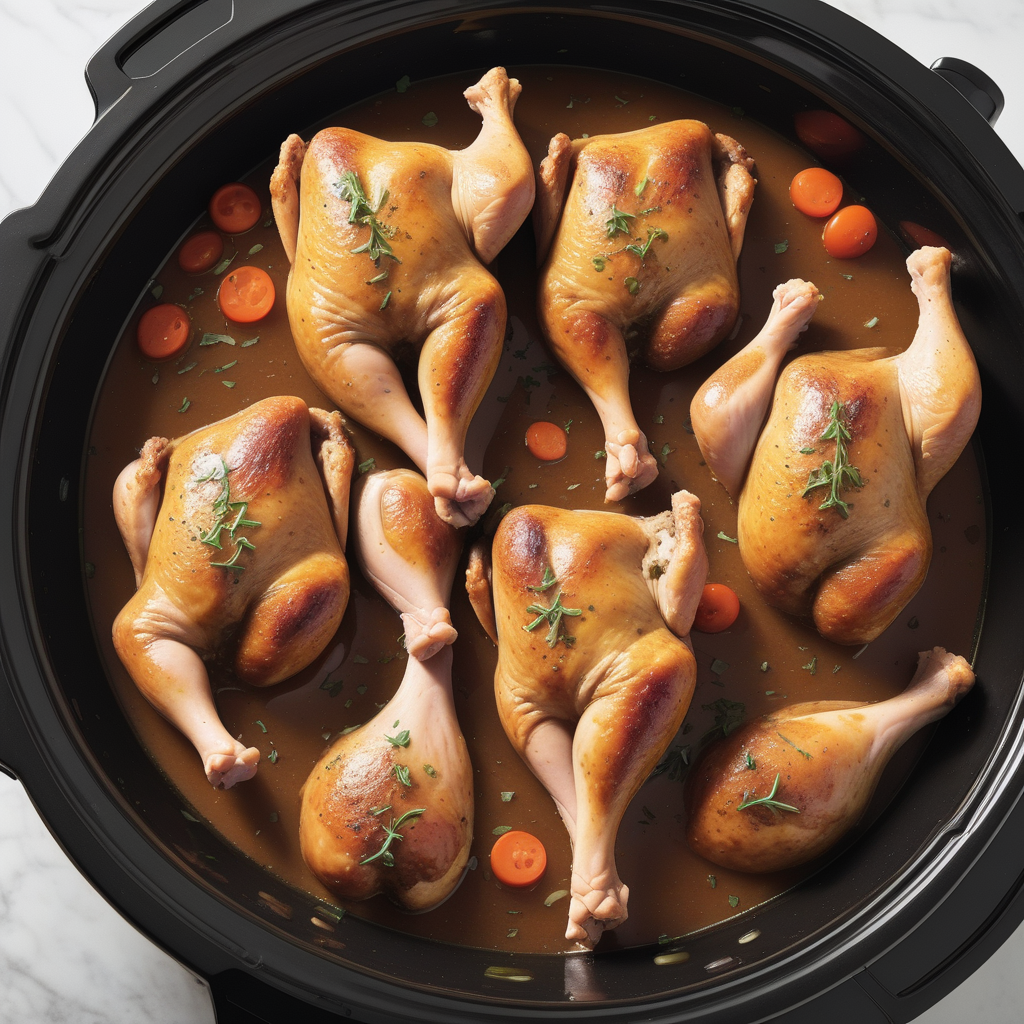 chicken leg quarter recipes in crock pot