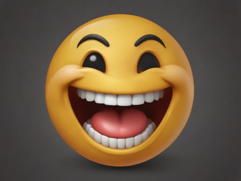 transparent laughing emoji