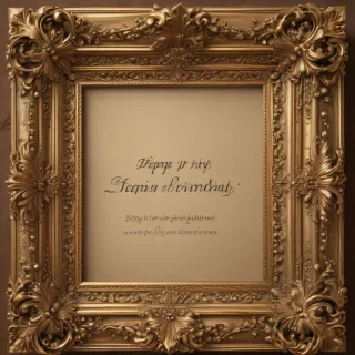 birthday frame