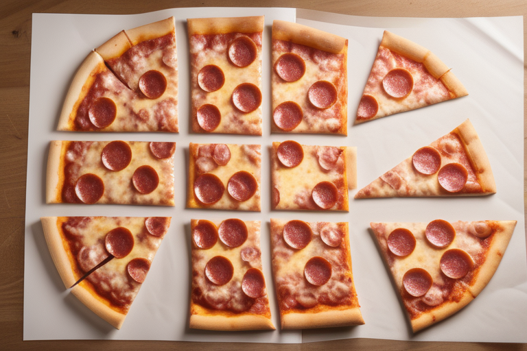 how many slices in a sheet pizza
