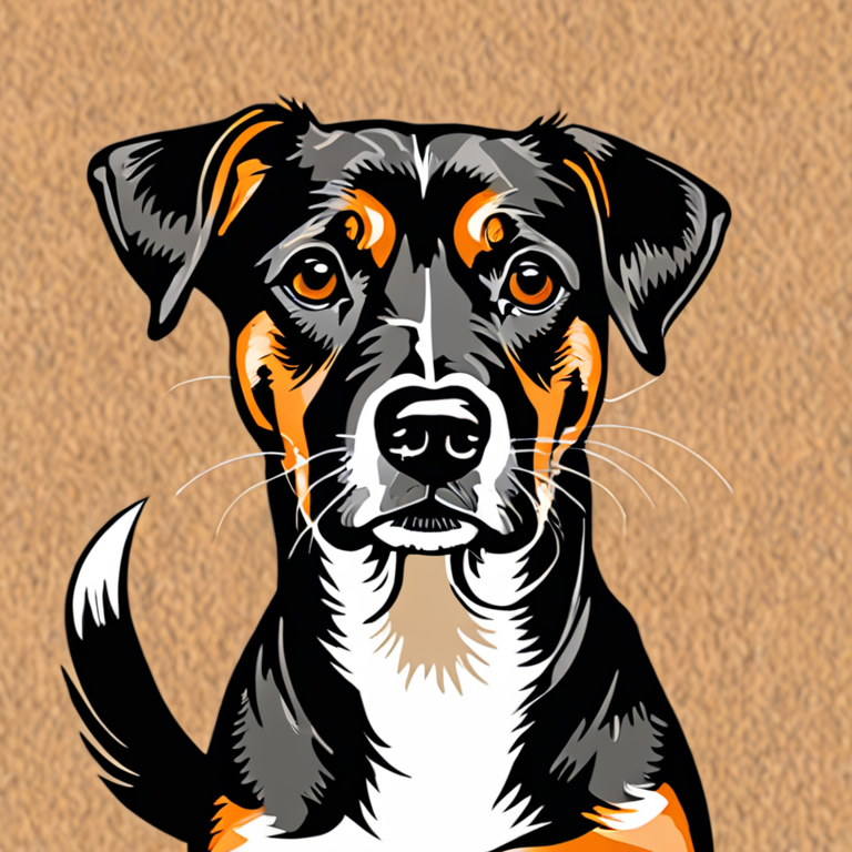 simple drawing of dog