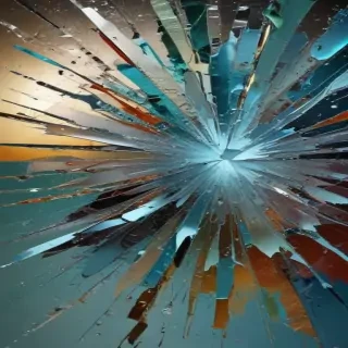 broken glass overlay