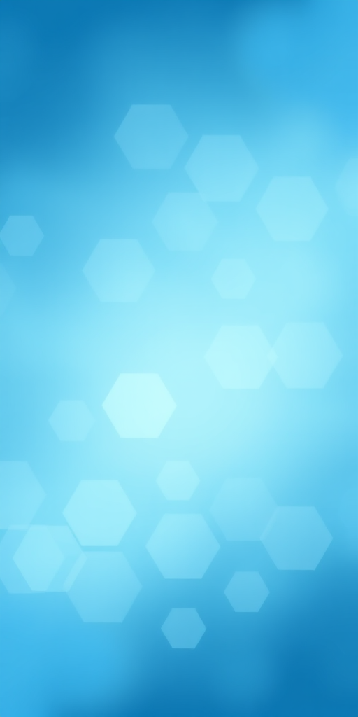Create a high-resolution abstract background with a soft blue gradient, featuring hexagonal shapes of varying sizes and transparency, captured with a DSLR camera at f/8 aperture, ISO 100, 50mm lens, wide-angle view, using a soft focus style for enhanced depth.