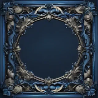 blue border design