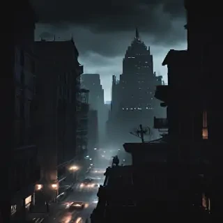 dark city background