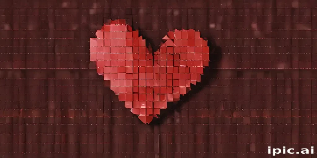 pixelated heart png