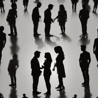 couple silhouette