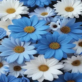 blue flower wallpaper aesthetic