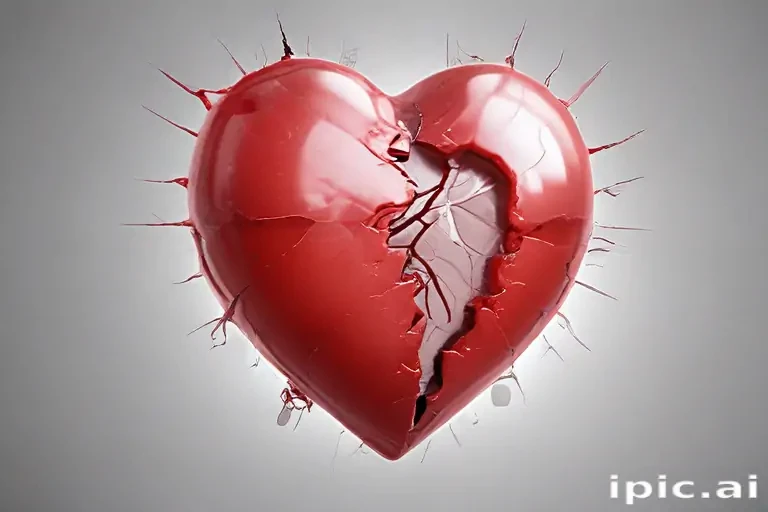 transparent broken heart