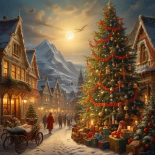vintage merry christmas image