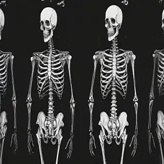 skeleton background