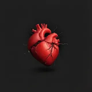 broken heart black background