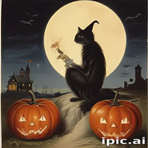 public domain vintage halloween art
