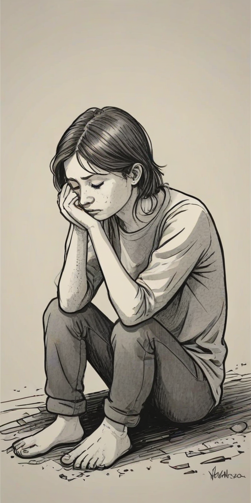 cartoon images of depression