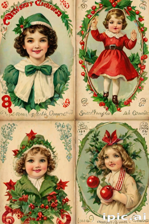 free vintage christmas printables