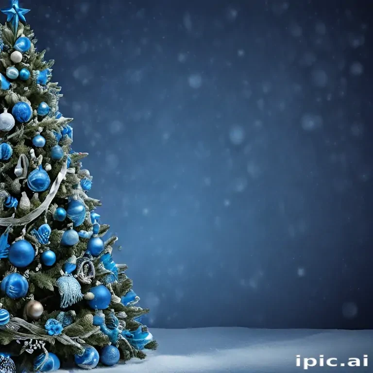 blue christmas bg