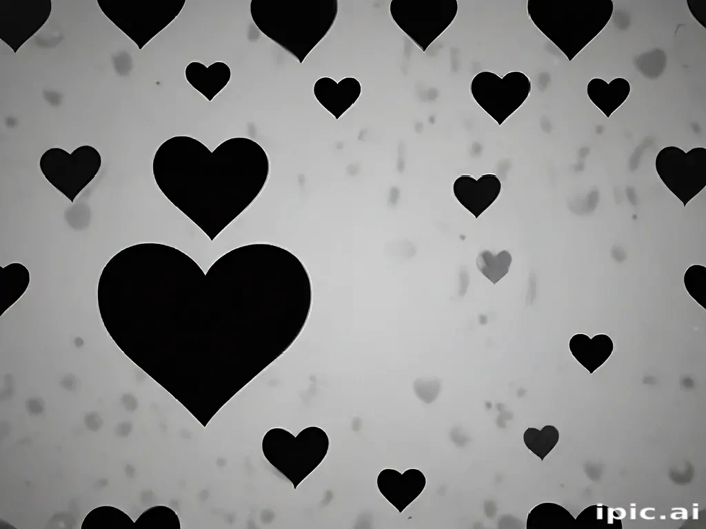 black heart background