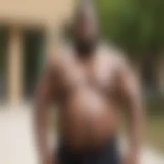 black fat man
