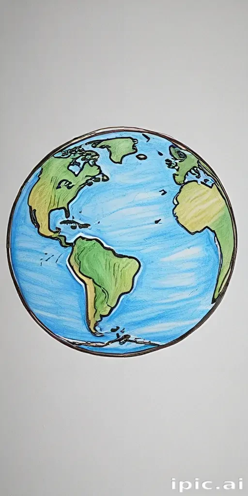 earth cartoon drawing