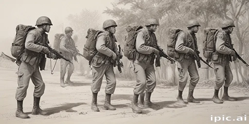 soldiers drawing