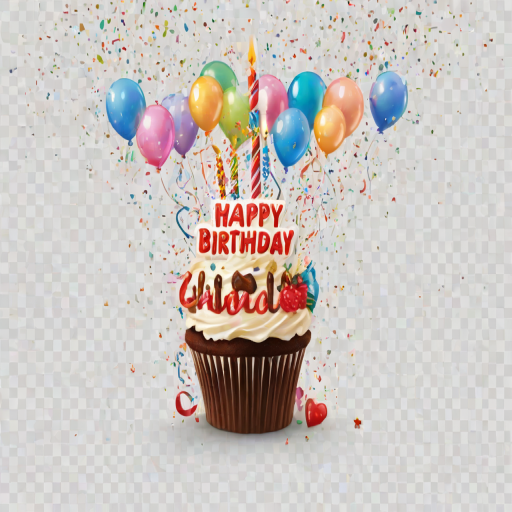 happy birthday transparent background