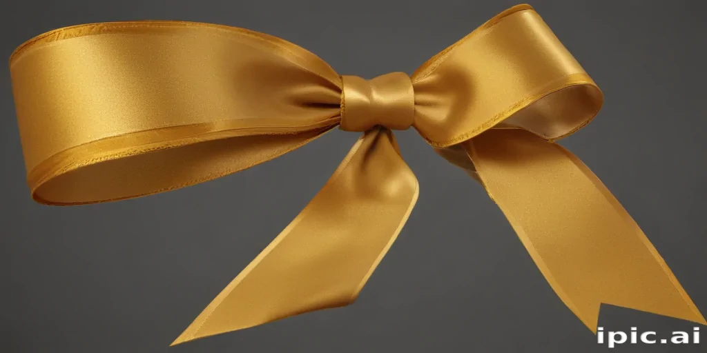 gold ribbon png